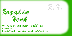 rozalia henk business card